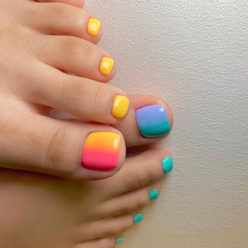 Color Change on Feet